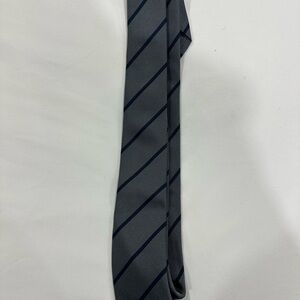 Brunello Cucinelli grey and Navy Striped Tie